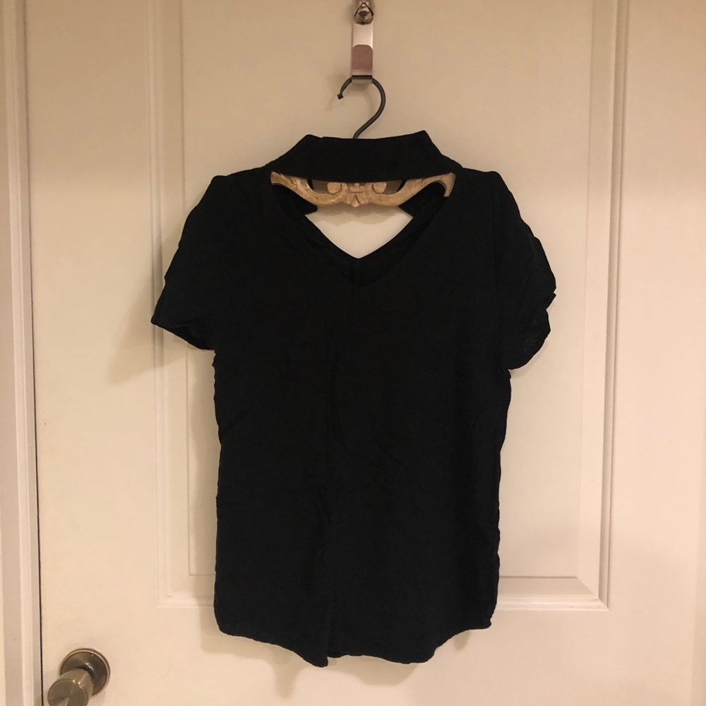 Yellow Chair Black Choker T-shirt
